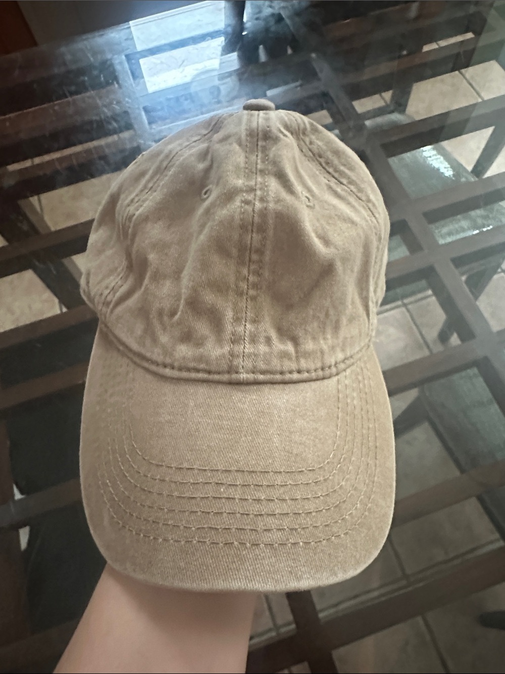 adjustable Tan/Khaki baseball cap